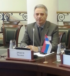 16. април 2015. Шеф Сталне делегације Народне скупштине Милован Дрецун у Санкт Петербургу